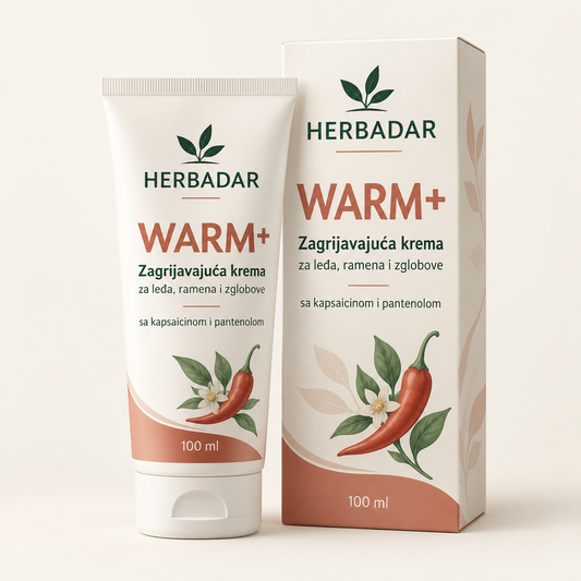 HERBADAR WARM+ – Zagrijavajuća krema za leđa i zglobove